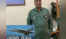 रक्षा मंत्री राजनाथ स्वदेशी लड़ाकू विमान तेजस में भरेंगे उड़ान