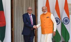 PM meets  Mr Md. Abdul Hamid  President of Bangladesh