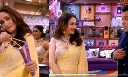 माधुरी दीक्षित ने आइकोनिक सॉन्ग  पर किया डांस और साथ ही किया बिग बॉस हाउस टूर....